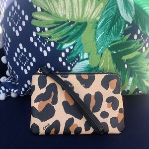 Coach Cheetah or Leopard small wallet